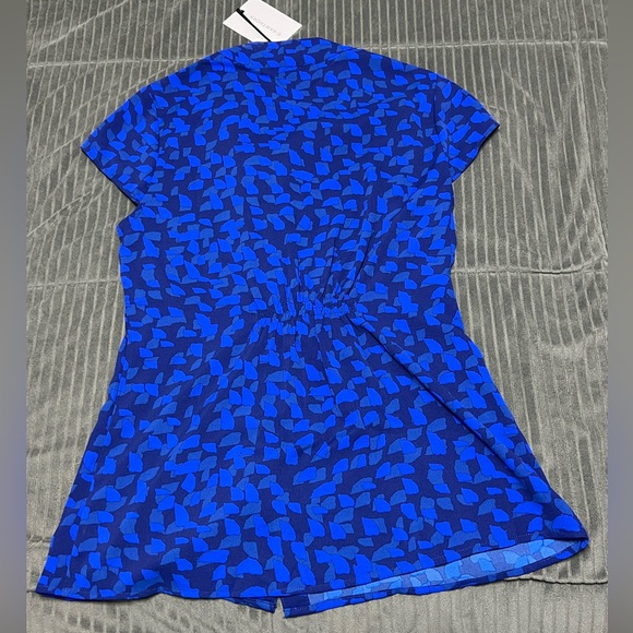 41 HAWTHORN - WOMEN'S SHEER BLUE JACQUI TOP BLOUSE - SIZE MEDIUM NWT - Picture 2 of 6